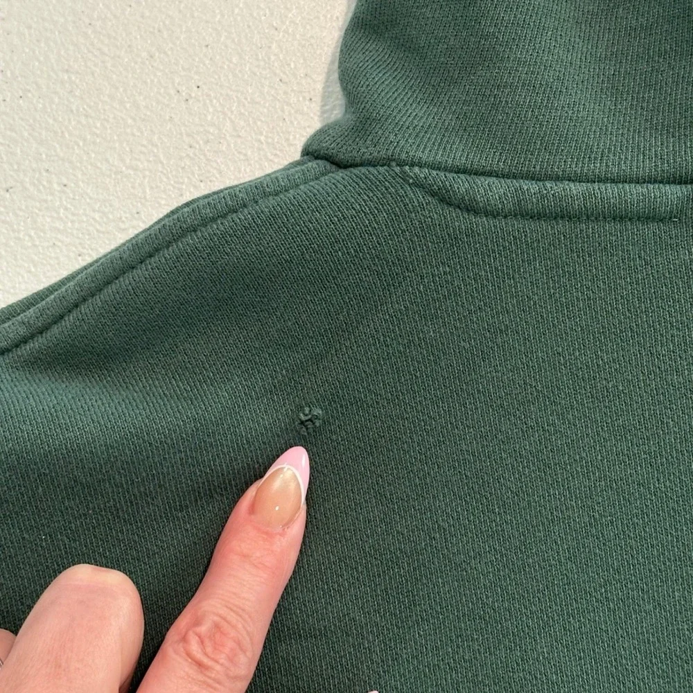 Adidas‎ Originals Trefoil Hoodie Men's Medium Green White Sweatshirt Heavyweight